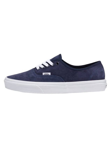 Authentic Pig Suede Low Top Sneakers Navy - VANS - BALAAN 1