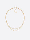 Petit CD Double Necklace Gold - DIOR - BALAAN 2