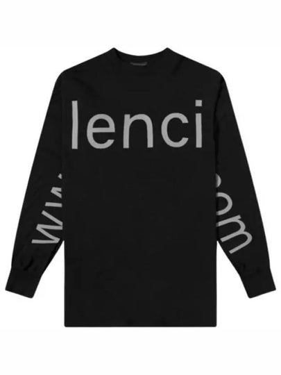 Embroidered Logo Sweatshirt Black - BALENCIAGA - BALAAN 2