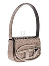 1DR Metallic Monogram Iconic Shoulder Bag Pink - DIESEL - BALAAN 2