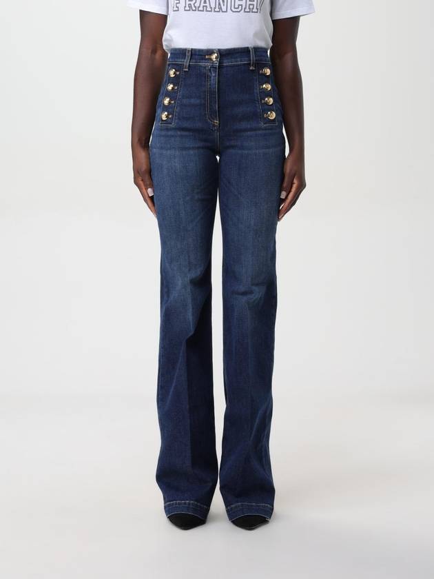 Jeans Elisabetta Franchi in denim di cotone - ELISABETTA FRANCHI - BALAAN 1