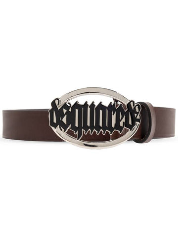 Dsquared2 Leather Belt, Women's, Brown - DSQUARED2 - BALAAN 1