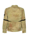 Dissolving Grid Camo Zip-up Jacket Beige - STONE ISLAND - BALAAN 3