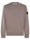 Wappen Patch Garment Dyed Sweatshirt Grey - STONE ISLAND - BALAAN 2