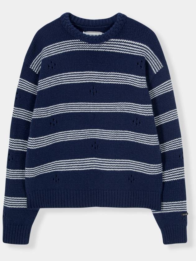 Punching Stripe Sweater Navy - KINETO - BALAAN 3