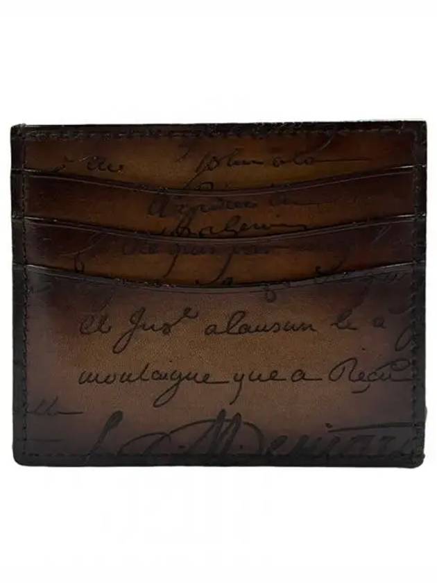 Card Wallet Bamboo 6CC Scritto Leather N235737 Kakao Intenso 1211766 - BERLUTI - BALAAN 1