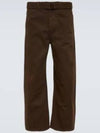 Twisted Belted Tapered Leg Jeans Espresso - LEMAIRE - BALAAN 2