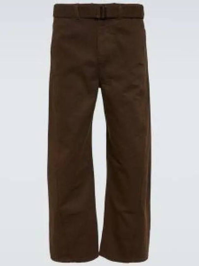 Twisted Belted Tapered Leg Jeans Espresso - LEMAIRE - BALAAN 2