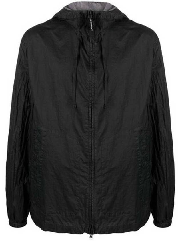 Light Microweave Laminated Overshirt Hooded Jacket Black - CP COMPANY - BALAAN 2