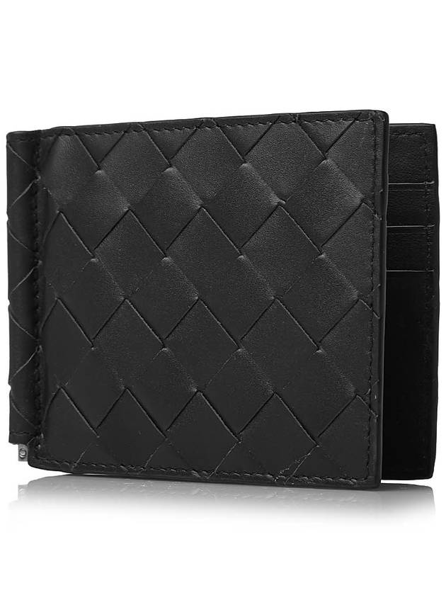 Intrecciato Bill Clip Card Wallet Black - BOTTEGA VENETA - BALAAN 2