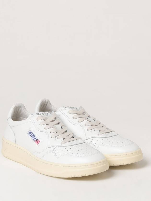 Medalist Leather Low Top Sneakers White - AUTRY - BALAAN 3