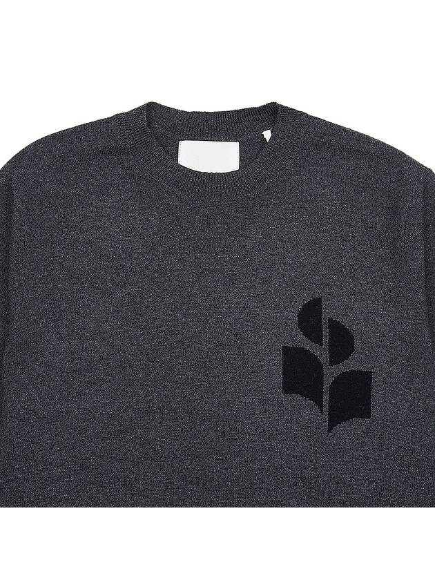 Men's Evans Logo Sweatshirt Grey - ISABEL MARANT - BALAAN 4