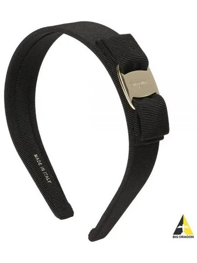 Vara Bow Hairband Black - SALVATORE FERRAGAMO - BALAAN 2