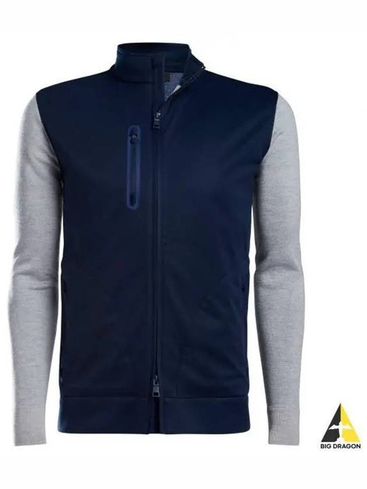 Men's Hybrid Golf Zip-Up Jacket Dark Blue - G/FORE - BALAAN 2