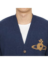 Alex Sphere Intarsia Cardigan Blue - VIVIENNE WESTWOOD - BALAAN 6