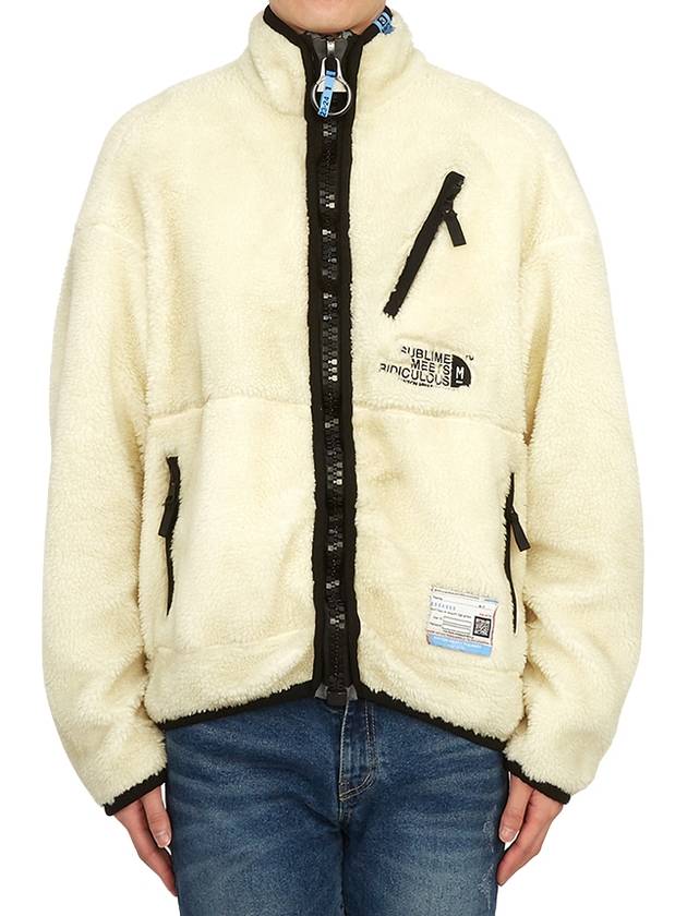 Maison MAISON Men's Fleece Jacket A11BL621 WHITE - MIHARA YASUHIRO - BALAAN 1