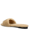 Baguette Leather Slide Slippers Ivory - FENDI - BALAAN 3
