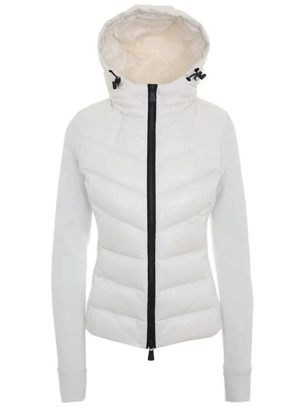 Grenoble Fleece Hooded Padding Snow White - MONCLER - BALAAN 3