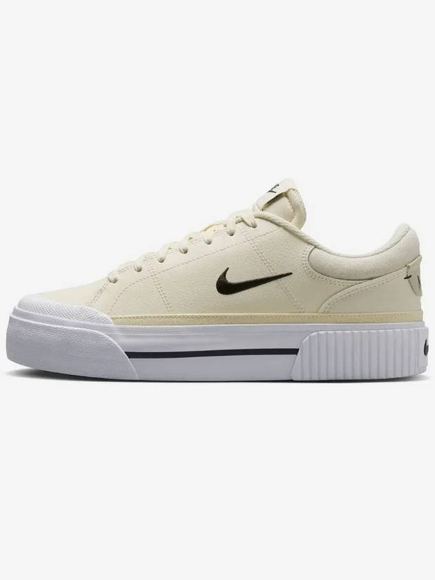 Court Legacy Lift Low Top Sneakers Pale Ivory - NIKE - BALAAN 5