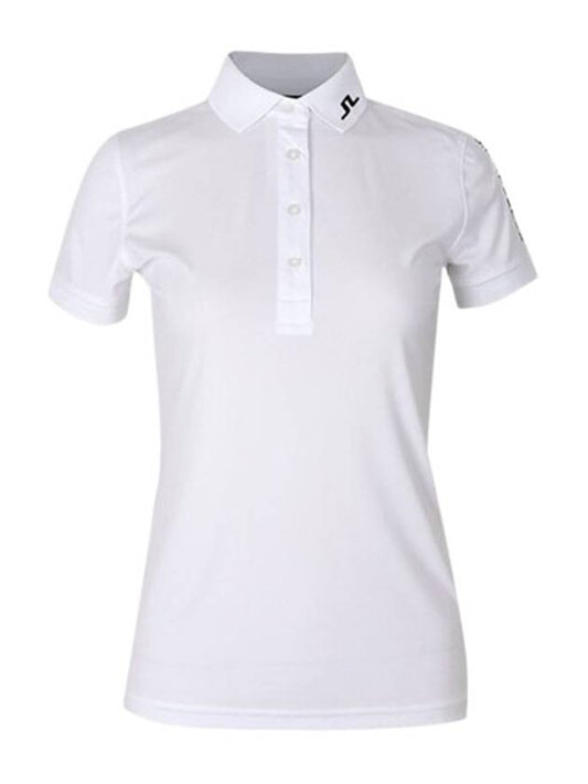 Women's Tour Tech Golf Polo White - J.LINDEBERG - BALAAN 2