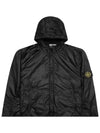 Garment Dyed Micro Yarn Hooded Jacket Black - STONE ISLAND - BALAAN 5