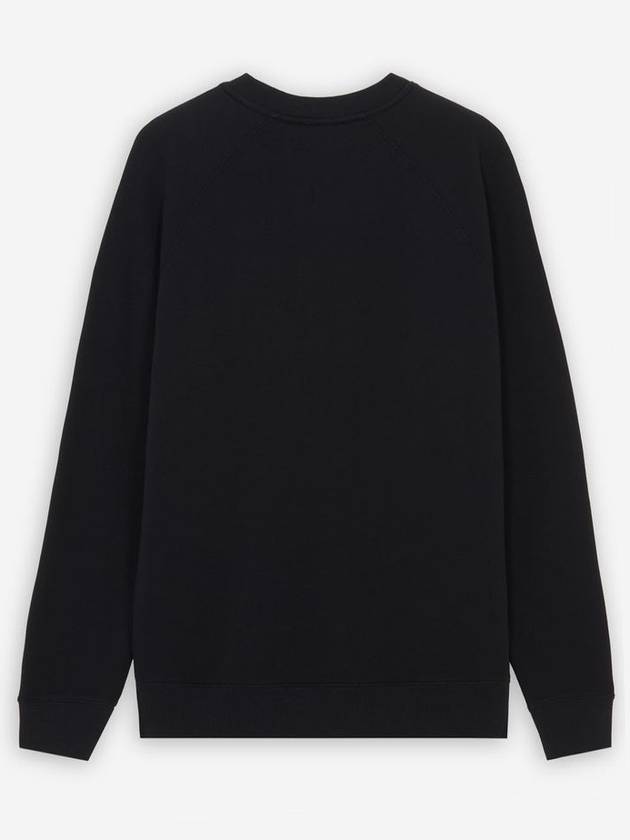 Grey Fox Head Patch Classic Sweatshirt Black - MAISON KITSUNE - BALAAN 3