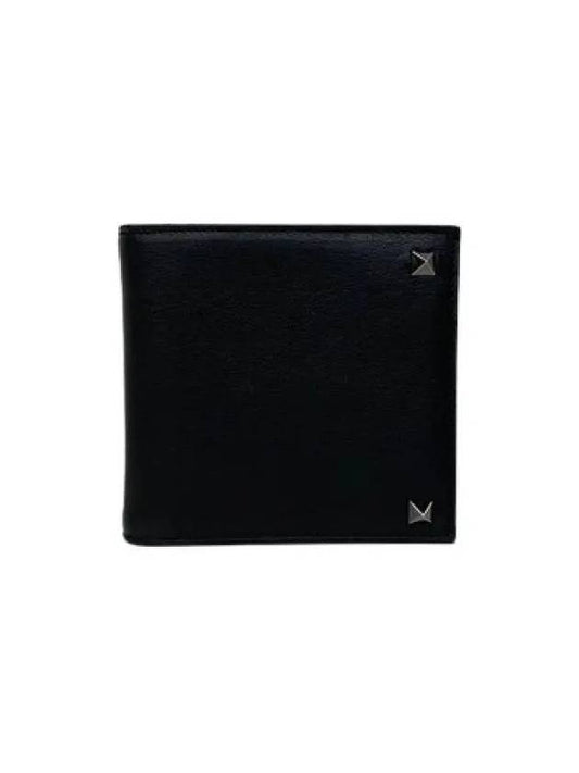 P0577 VH3 0NO Rockstud Half Wallet Black - VALENTINO - BALAAN 2