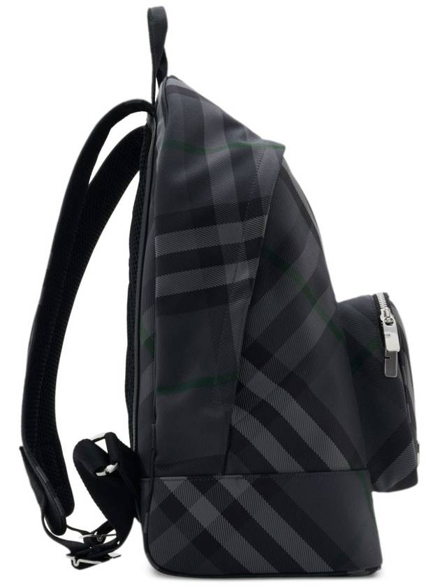 Grid Check Backpack Charcoal - BURBERRY - BALAAN 7