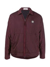 Wappen Nylon Metal Overshirt Zip-Up Jacket Red - STONE ISLAND - BALAAN 3