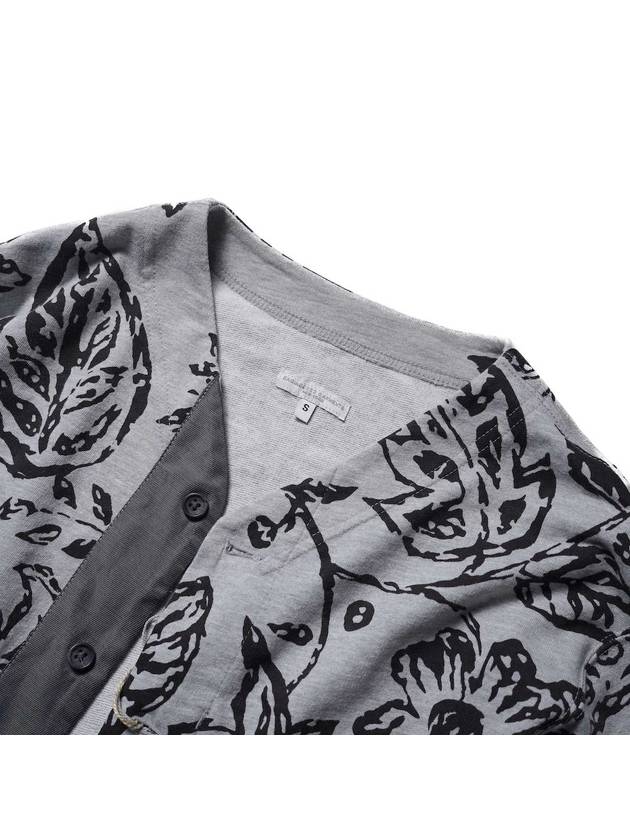 Floral Print French Terry Cardigan Gray - ENGINEERED GARMENTS - BALAAN 3