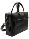 Ferragamo Black Pebble Calfskin Crocodile Revival Large Briefcase 2WAY - SALVATORE FERRAGAMO - BALAAN 4