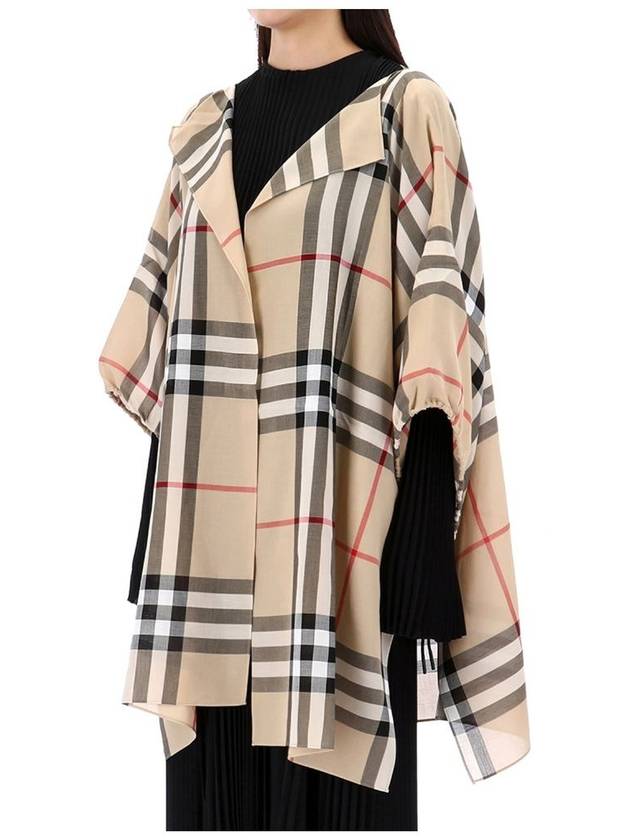 Check Cotton Cape 8072618 ST GIANT CHECK CAPE A7026 - BURBERRY - BALAAN 4