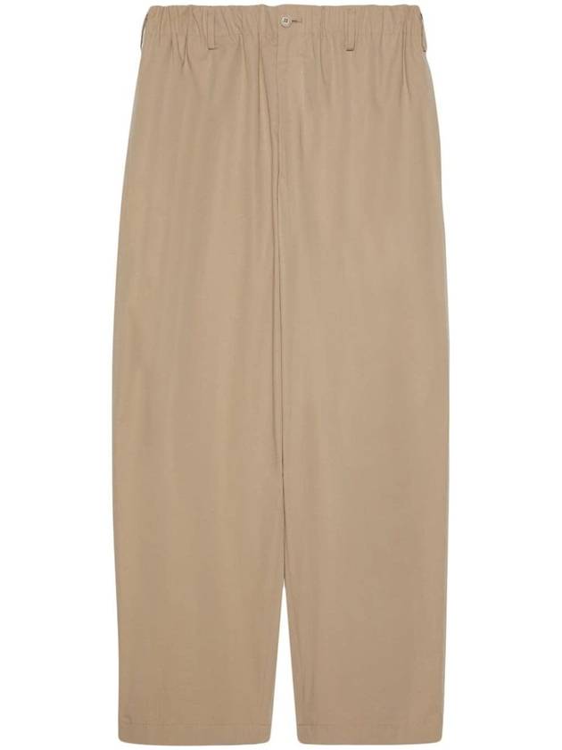 Poplin Heavy Cotton Slacks Beige - GUCCI - BALAAN 1