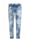 Rainbow Stitch Ice Jeans Blue - DSQUARED2 - BALAAN 1