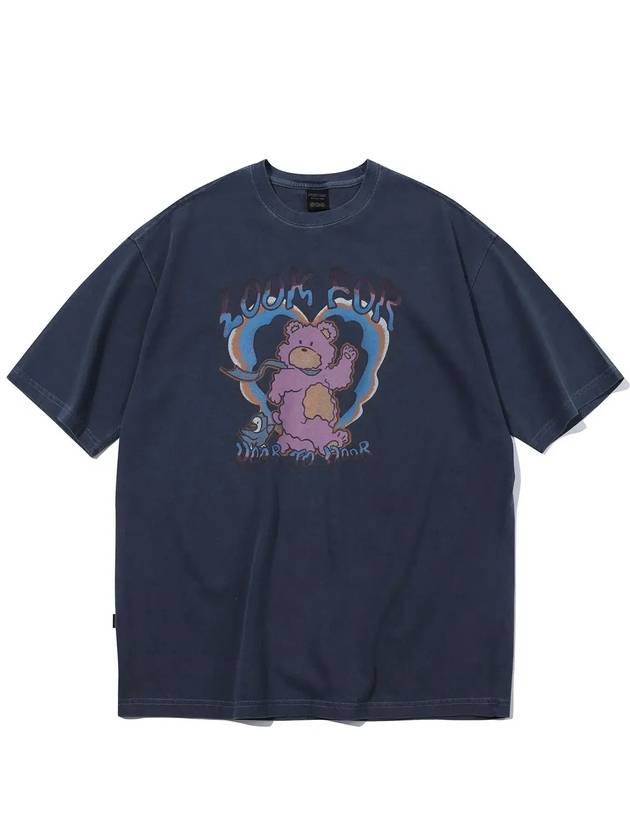 Funtime Teddy Pigment Short Sleeve T Shirt Dark Blue - CPGN STUDIO - BALAAN 4