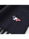 Tricolor Fox Wool Muffler Navy - MAISON KITSUNE - BALAAN 5