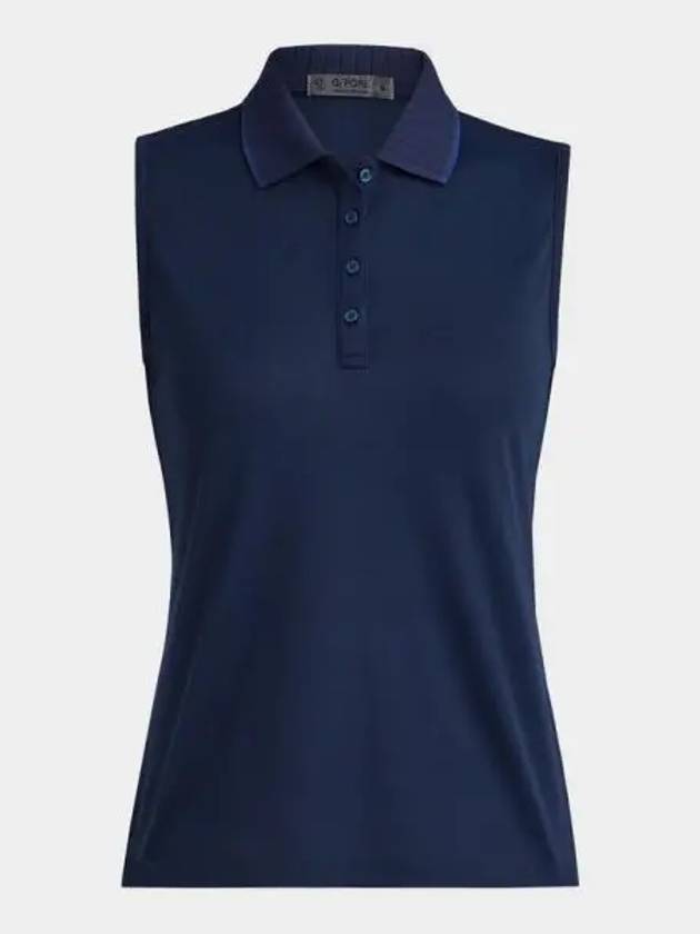 Collar Pleated Sleeveless Navy - G/FORE - BALAAN 2