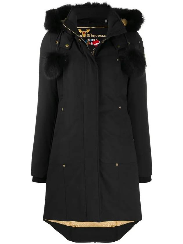 Gold Stirling Parka Black Fox Fur Black - MOOSE KNUCKLES - BALAAN 2