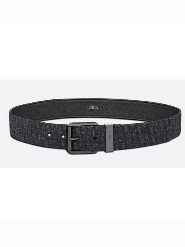 Micro Oblique Jacquard Belt Black - DIOR - BALAAN 2