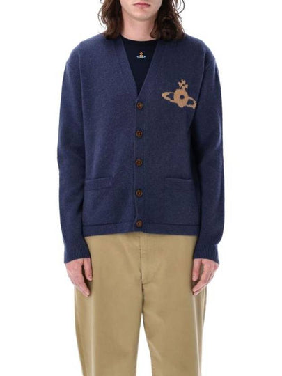 Alex Sphere Intarsia Cardigan Blue - VIVIENNE WESTWOOD - BALAAN 2