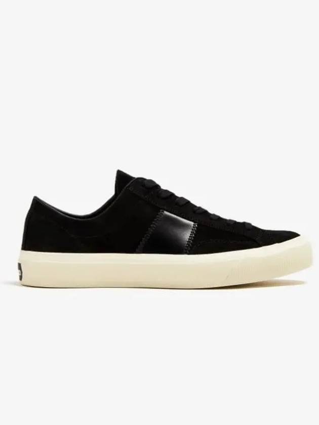 Suede Low Top Sneakers Black - TOM FORD - BALAAN 2