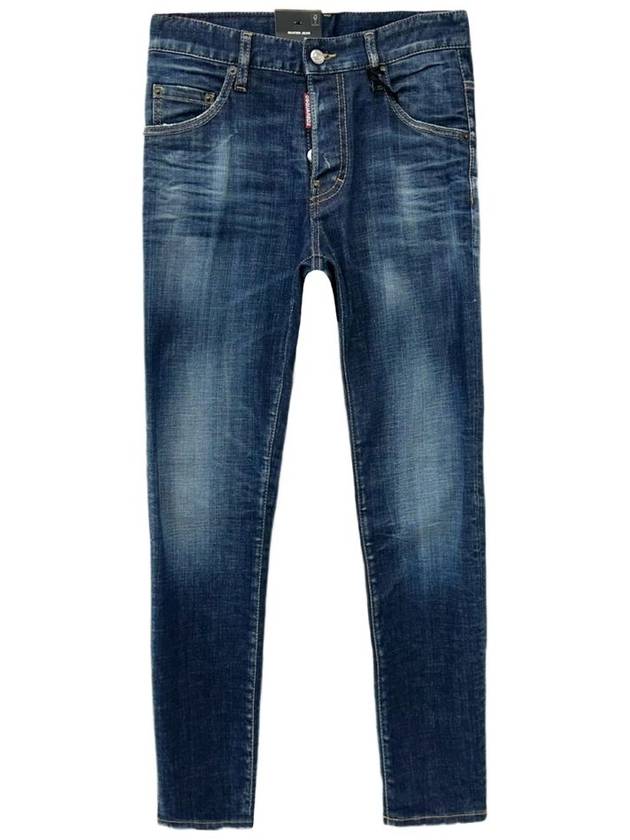 Men's Dark Wash Skater Skinny Jeans Blue - DSQUARED2 - BALAAN 2