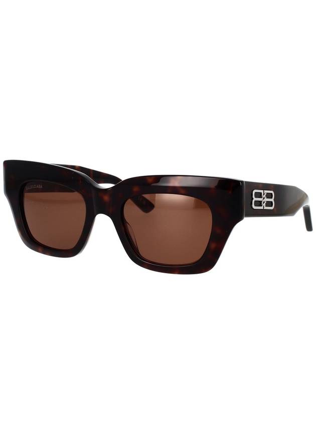 Eyewear Square Acetate Sunglasses Havana Brown - BALENCIAGA - BALAAN 3