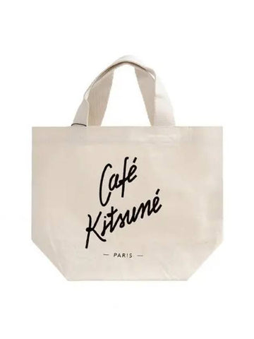 Cafe Tote Eco Bag SPCKU05103 LT Latte 1059154 - MAISON KITSUNE - BALAAN 1