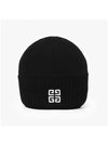 Logo Wool Beanie Black - GIVENCHY - BALAAN 6