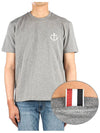 Midweight Jersey Anchor Short Sleeve T-Shirt Light Grey - THOM BROWNE - BALAAN 2