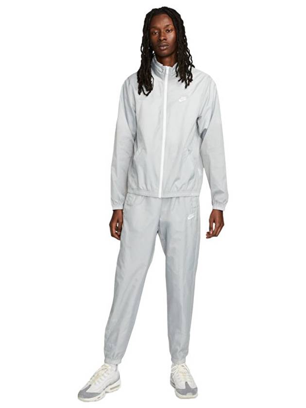 Club Lined Woven Tracksuit Grey - NIKE - BALAAN 2