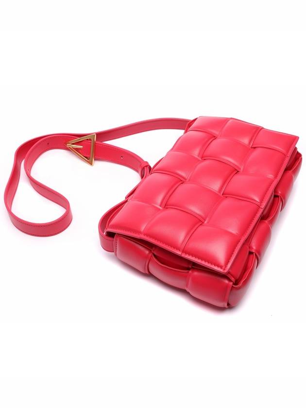 Gold Padded Cassette Cross Bag Strawberry - BOTTEGA VENETA - BALAAN 6