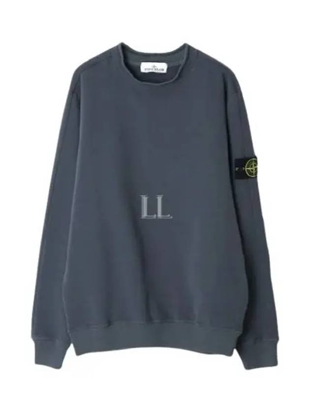 Stretch Cotton Fleece Mock Turtleneck Sweatshirt Lead - STONE ISLAND - BALAAN 2