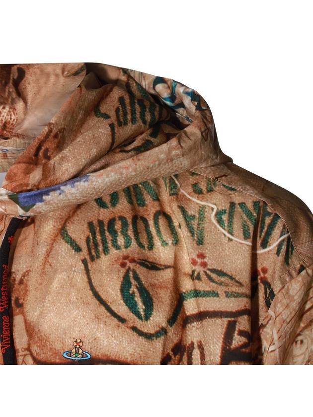 Print Drawstring Hoodie Brown - VIVIENNE WESTWOOD - BALAAN 4